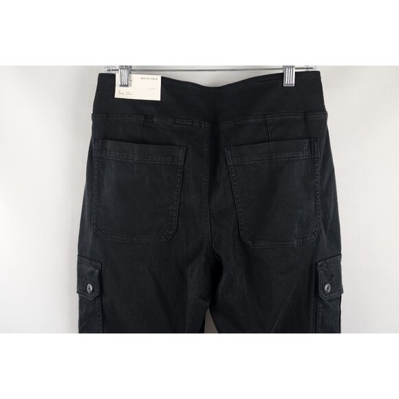 SOLD OUT American Eagle Outfitters Pants Women L Black Pull Kick Boot Cargo NWT - Picture 11 of 15